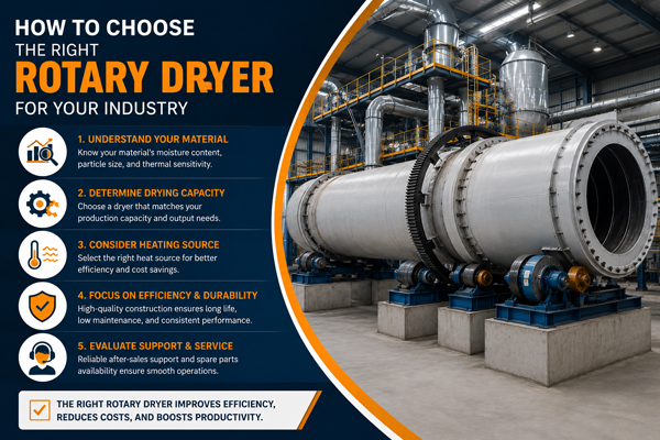 How to Choose the Right Rotary Dryer for Your Industry